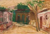 Alfredo Volpi, Casario, óleo sobre tela