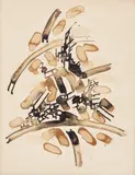 Abstrato by Antônio Bandeira, óleo sobre cartão colado em tela, offered Aug 2017