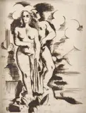 Ismael Nery, Casal, nanquim sobre papel