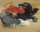 Sem Título by Tikashi Fukushima, óleo sobre madeira, offered Aug 2017