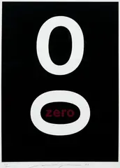 Almir Mavignier, Zero, 1979, serigrafia sobre papel
