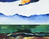 Paisagem by Aldemir Martins, 2003, acrilico sobre tela, offered Jun 2017