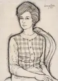 Darcy Penteado, Retrato, 1966, óleo sobre tela