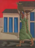 Vendedora de Frutas by Clóvis Graciano, 1973, óleo sobre tela, offered Jun 2017
