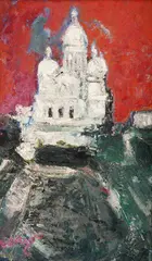 Bernard Lorjou, Place de Voges, óleo sobre tela