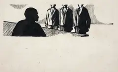 Sem Titulo by Renina Katz, nanquim sobre papel, offered Jun 2017