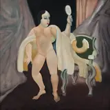 Mulher da Cadeira Verde by Mário Gruber, 1988, óleo sobre tela, offered Jun 2017