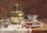 Pedro Alexandrino Borges, Jarros com Cerejas, óleo sobre tela