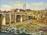 Paisagem by Manabu Mabe, 1947, óleo sobre tela, offered Mar 2017
