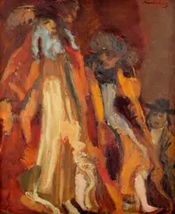 Emmanuel Mané-Katz, Figuras, óleo sobre tela