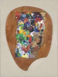 Palheta do Artista by Aldemir Martins, 1994, acrílica sobre papel colada em placa de madeira, offered Mar 2017