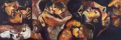 Sequência XX by Rubens Gerchman, 1997, acrílica sobre tela, offered Mar 2017