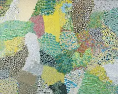 Nelson Leirner, Figurativismo Abstrato, 2010, adesivo sobre madeira
