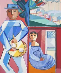 Sem Título by Cícero Dias, óleo sobre tela, offered Mar 2017