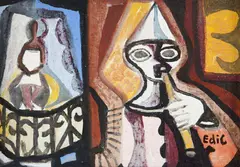 Carnaval by Di Cavalcanti, 1969, óleo sobre tela, offered Mar 2017