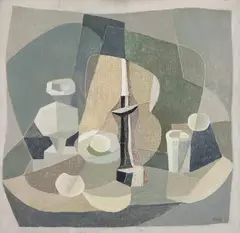 Composição by Arnaldo Barbosa, 1973, óleo sobre tela, offered Mar 2017