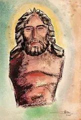 Torso by Mário Cravo, 1952, aquarela sobre papel, offered Nov 2016