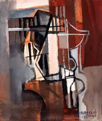 Roberto Burle Marx, Abstrato, 1987, óleo sobre tela