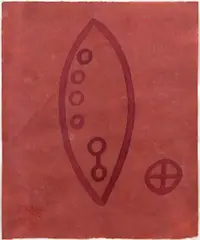 Mira Schendel, Sem título, ecoline sobre papel