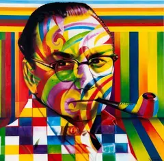 Candido Portinari by Eduardo Kobra, 2012, spray sobre tela, offered Nov 2016