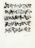 León Ferrari, Sem Título, 1984, litografia sobre papel