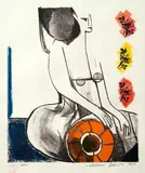 Rendeira by Aldemir Martins, 1984, litogravura sobre papel, offered Nov 2016