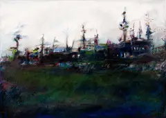 Sem Título by Darel Valença Lins, 1980, óleo sobre placa, offered Nov 2016