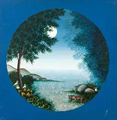 Roberto Feitosa, A Noite, 1973, óleo sobre placa