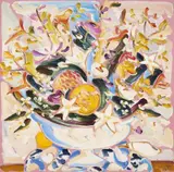 Sou Kit Gom, Composição com Flores, 2005, óleo sobre tela