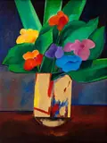 Vaso de Flores by Aldemir Martins, 1979, acrilico sobre tela, offered Sep 2016