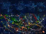 Deuses by José Roberto Aguilar, 2003, acrílica sobre tela, offered Sep 2016