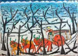 Carro de Boi by José Antônio da Silva, 1979, óleo sobre tela, offered Sep 2016