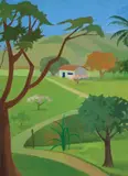 Francisco Rebolo, Paisagem com Casario