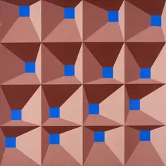 C 8344 by Luis Sacilotto, 1983, têmpera "rhodopás" sobre tela, offered Sep 2016
