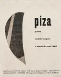 Arthur Luiz Piza, Cartaz (Piza - Paris - Radierungen), 1960, gravura em metal e serigrafia sobre papel