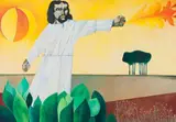 Antonio Conselheiro by Aldemir Martins, 1971, acrílica sobre tela, offered Sep 2016