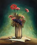 Vaso de Flores by Clóvis Graciano, óleo sobre tela, offered Jun 2016
