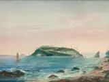 Ilha da Boa Viagem by Friedrich Hagedorn, guache sobre papel, offered Jun 2016
