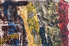 Sem Título by Carlos Vergara, 2006, monotipia sobre lona crua, offered Jun 2016