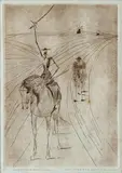 Candido Portinari, Dom Quixote, 1962, água-forte e a água-tinta sobre papel