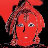 Andy Warhol, Myths: The Star (Greta Garbo), 1981, serigrafia em cores com pó de diamante