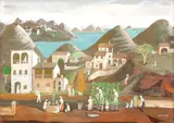 Paisagem Toscana by Fulvio Pennacchi, 1986, óleo sobre placa, offered Jun 2016