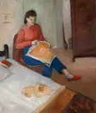 Francisco Rebolo, Mulher Costurando