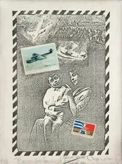 Correspondência de Consultorio Viva 86 by Nelson Leirner, 1983, técnica mista com colagem sobre papel, offered Mar 2016