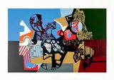 Roberto Burle Marx, Noite Indormida, 1993, serigrafia sobre papel
