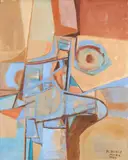 Roberto Burle Marx, Sem Título, 1985, óleo sobre tela