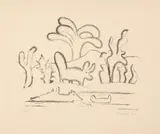 Tarsila do Amaral, Paisagem Antropofágica, 1964, gravura em metal sobre papel
