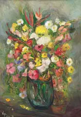 Flores de Março by Wega Nery, 1998, óleo sobre tela, offered Mar 2016