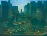 Gregório Gruber, Viaduto do Chá, óleo sobre tela
