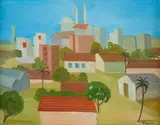 Cidade by Francisco Rebolo, 1979, óleo sobre tela, offered Mar 2016
